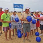 La Plataforma pide "¡Agua ya!" en las playas de Huelva