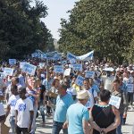 Manifestación en Sevilla por los regadíos del Condado